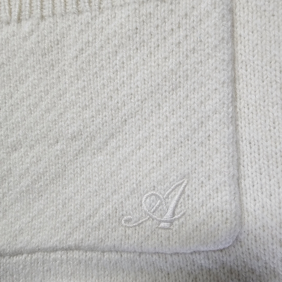 Axel Arigato Memory Relaxed Cardigan Ivory Lambs Wool Oversized Boxy Medium - Picture 9 of 16